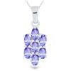 BUY STERLING SILVER NATURAL TANZANITE GEMSTONE PENDANT 