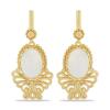 BUY 925 SILVER NATURAL RAINBOW MOONSTONE GEMSTONE BUTTERFLY EARRINGS 