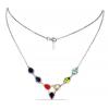 BUY 925 SILVER NATURAL CHAKRA STONES NECKLACE 