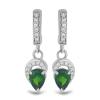 BUY 925 STERLING SILVER NATURAL SKY BLUE TOPAZ WITH WHITE ZIRCON GEMSTONE CLASSIC EARRINGS – WHOLESALE JEWELRY SUPPLIER