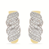 BUY 14K GOLD NATURAL DIAMOND DOUBLE CUT GEMSTONE EARRINGS 
