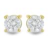 BUY REAL WHITE TOPAZ GEMSTONE EARRING IN 14K GOLD 