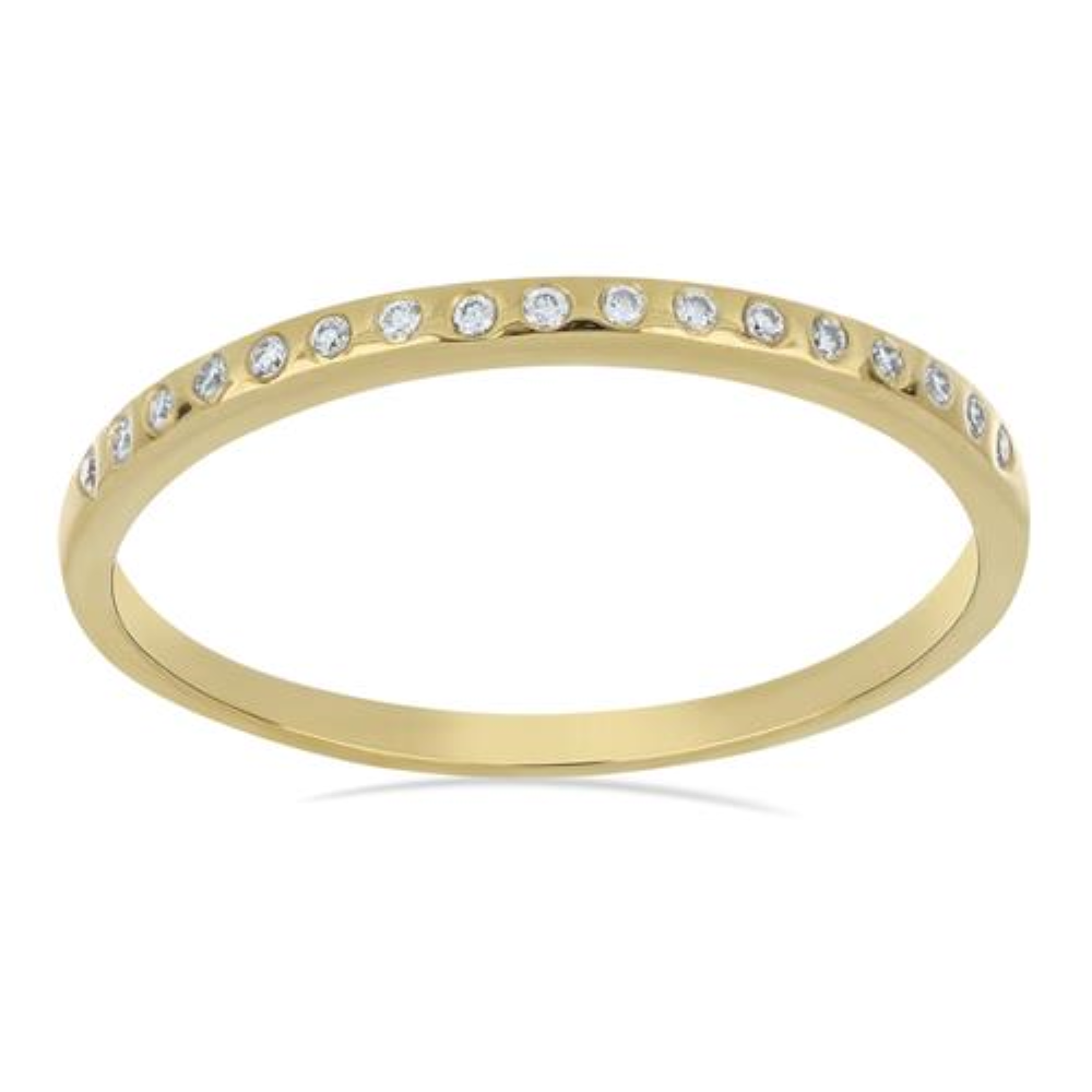 BUY DIAMOND DOUBLE CUT GEMSTONE RING IN 14K GOLD 