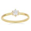 BUY 14K GOLD  NATURAL WHITE TOPAZ GEMSTONE RING 