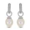 WHOLESALE WHITE FRESHWATER PEARL & ZIRCON EARRINGS – BULK STERLING SILVER JEWELRY SUPPLIER & EXPORTER | JEWELPIN