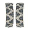 BUY STERLING SILVER NATURAL DIAMOND DOUBLE CUT &  BLACK SPINAL  GEMSTONE EARRINGS 