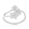 BUY DIAMOND DOUBLE CUT GEMSTONE RING IN STERLING SILVER 