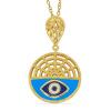 BUY STERLING SILVER NATURAL BLACK SPINAL GEMSTONE ENAMEL PENDANT 