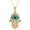 BUY 925 SILVER NATURAL BLACK SPINAL GEMSTONE ENAMEL PENDANT 