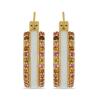 BUY 925 SILVER NATURAL MULTI TOURMALINE GEMSTONE ENAMEL EARRINGS 