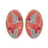 JEWELPIN WHOLESALE ENAMEL GEMSTONE EARRINGS IN 925 STERLING SILVER WITH WHITE TOPAZ