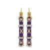 STERLING SILVER AFRICAN WHITE TOPAZ ENAMEL HOOP EARRINGS – JEWELPIN WHOLESALE SUPPLIER