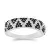 BUY BLACK SPINAL WITH DIAMOND DOUBLE CUT GEMSTONE RING