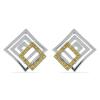 B2B STERLING SILVER YELLOW DIAMOND GEOMETRIC EARRINGS – JEWELPIN EXPORTER