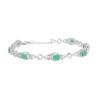 BUY STERLING SILVER EMERALD GEMSTONE BRACELET