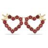 BUY NATURAL RUBY HEART GEMSTONE EARRINGS IN GOLD PLATED FINISH – BULK JEWELRY SUPPLIER USA