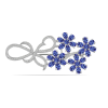 BUY 925 SILVER BROOCH WITH TANZANITE GEMSTONE