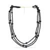 BUY NATURAL BLACK SPINEL GEMSTONE NUGGTES NECKLACE