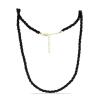 BUY NATURAL BLACK SPINEL GEMSTONE NUGGETS NECKLACE