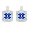 WHOLESALE BLUE SAPPHIRE GEMSTONE EARRINGS IN 925 STERLING SILVER – JEWELPIN MANUFACTURER