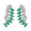 WHOLESALE EMERALD GEMSTONE EARRINGS IN 925 STERLING SILVER – VSI MANUFACTURER