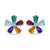 BUY 925 SILVER FLORAL EARRINGS WITH MULTI SAPPHIRE GEMSTONES – BULK B2B JEWELRY SUPPLIER | JEWELPIN