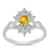 BUY 925 SILVER RING WITH NATURAL CITRINE GEMSTONE 