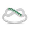 BUY 925 SILVER NATURAL EMERALD GEMSTONE RING