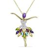 BUY 925 STERLING SILVER MULTI TOURMALINE FANCY PENDANT – BULK JEWELRY EXPORTER | JEWELPIN