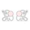 925 SILVER ENAMEL STUDS WITH WHITE TOPAZ | KIDS ELEPHANT EARRINGS IN BULK –WHOLESALE JEWELRY SUPPLIER USA