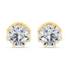 BUY NATURAL WHITE TOPAZ GEMSTONE EARRING IN 14K GOLD
