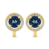 BUY 14K GOLD LONDON BLUE TOPAZ GEMSTONE EARRING