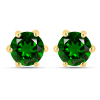 BUY 14K GOLD WITH CHROME DIOPSIDE GEMSTONE EARRING