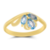 BUY 14K GOLD WITH NATURAL SWISS BLUE TOPAZ GEMSTONE RING WHOLESALER