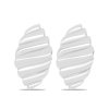 BUY 925 SILVER FANCY PLAIN METAL EARRING