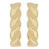 BUY 925 SILVER CLASSIC TWIST DESIGN HOOP EARRINGS IN GOLD PLATING
