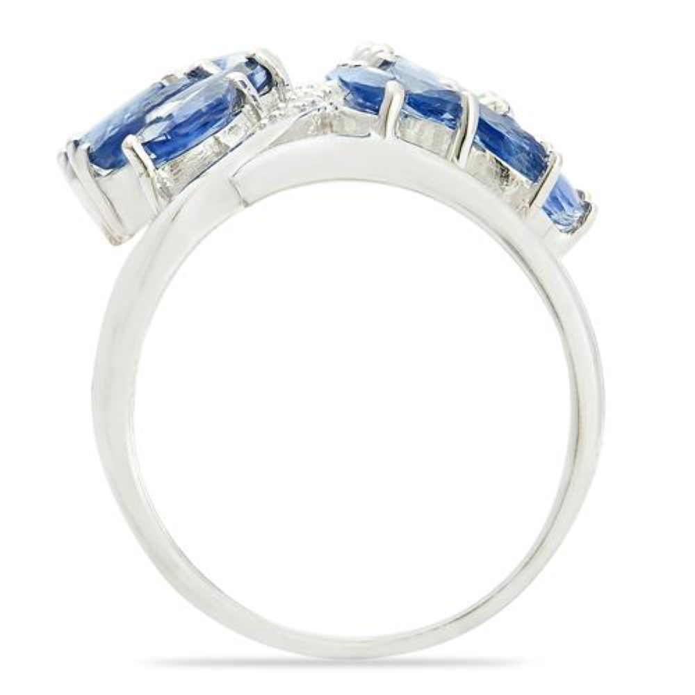 BUY 925 STERLING SILVER NATURAL BLUE KYANITE GEMSTONE RING