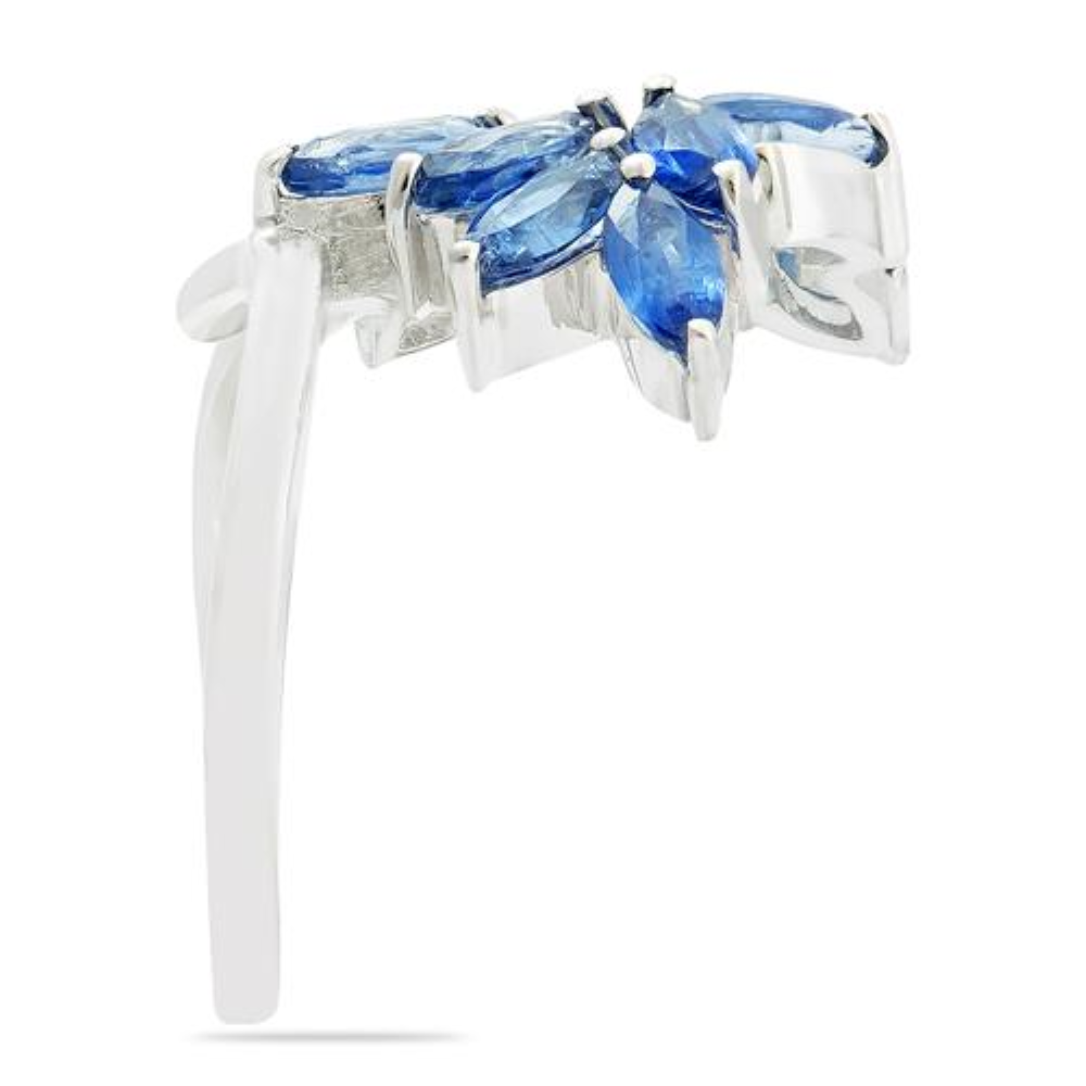 BUY 925 STERLING SILVER NATURAL BLUE KYANITE GEMSTONE RING
