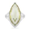 BUY STERLING SILVER NATURAL LEMON TOPAZ GEMSTONE BIG STONE RING