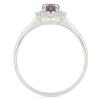 BUY SYNTHETIC ALEXANDERITE GEMSTONE HALO RING IN 925 SILVER