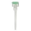 BUY NATURAL EMERALD GEMSTONE CLASSIC RING IN STERLING SILVER