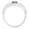 BUY NATURAL MADEIRA CITRINE GEMSTONE HALO RING IN 925 SILVER