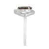 BUY NATURAL SMOKY GEMSTONE CLASSIC RING IN 925 SILVER