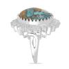 BUY STERLING SILVER NATURAL OYSTER TURQUOISE BIG STONE RING