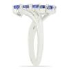 BUY GENUINE TANZANITE MULTI GEMSTONE RING IN 925 SILVER