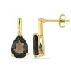 BUY STERLING SILVER GOLD PLATED NATURAL SKY BLUE TOPAZ GEMSTONE EARRINGS