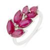 BUY NATURAL BLUE KYANITE GEMSTONE LEAF RING IN 925 SILVER
