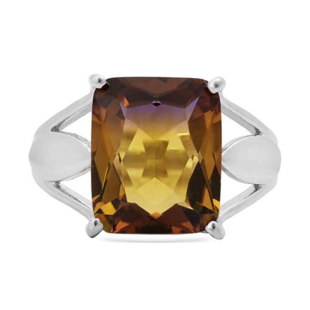 BUY STERLING SILVER AMITRINE GEMSTONE RING
