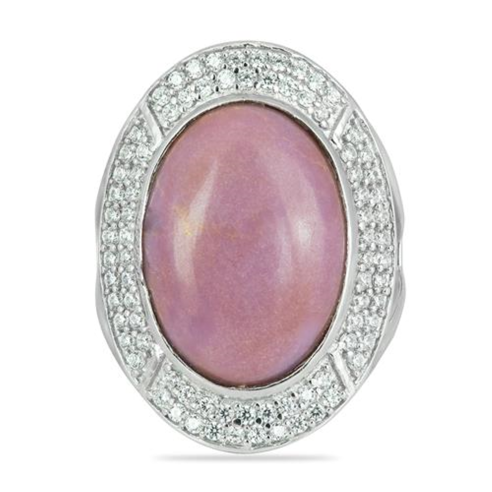BUY 925 STERLING SILVER NATURAL PHOSPHOSIDERITE GEMSTONE BIG STONE RING