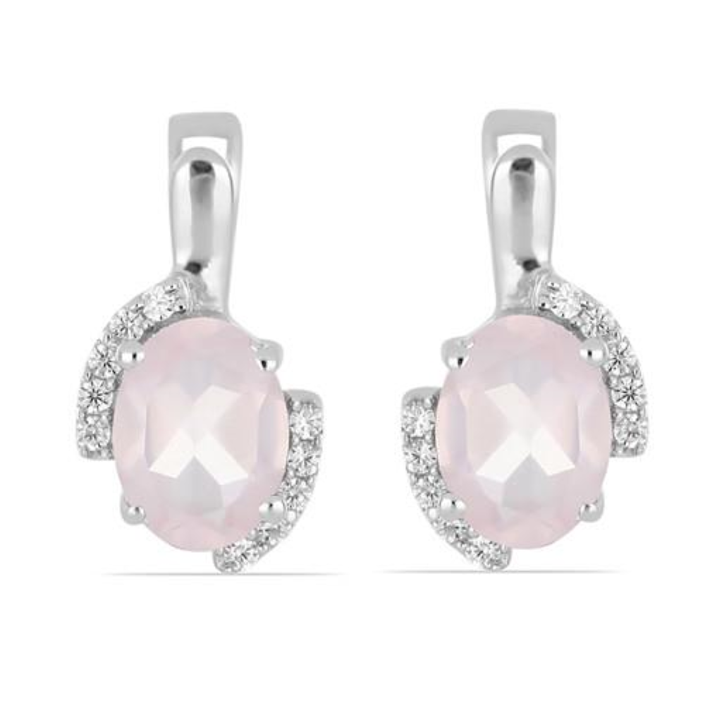 BUY REAL CITRINE GEMSTONE CLASSIC EARRINGS IN STERLING SILVER
